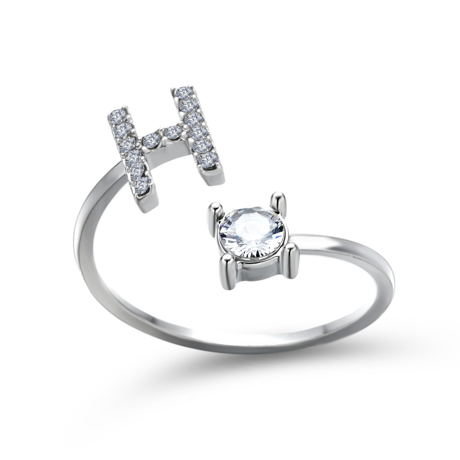 New Design Adjustable 26 Initial Letter Ring Fashion Jewelry For Women Simple Elegant Jewelry Gronata