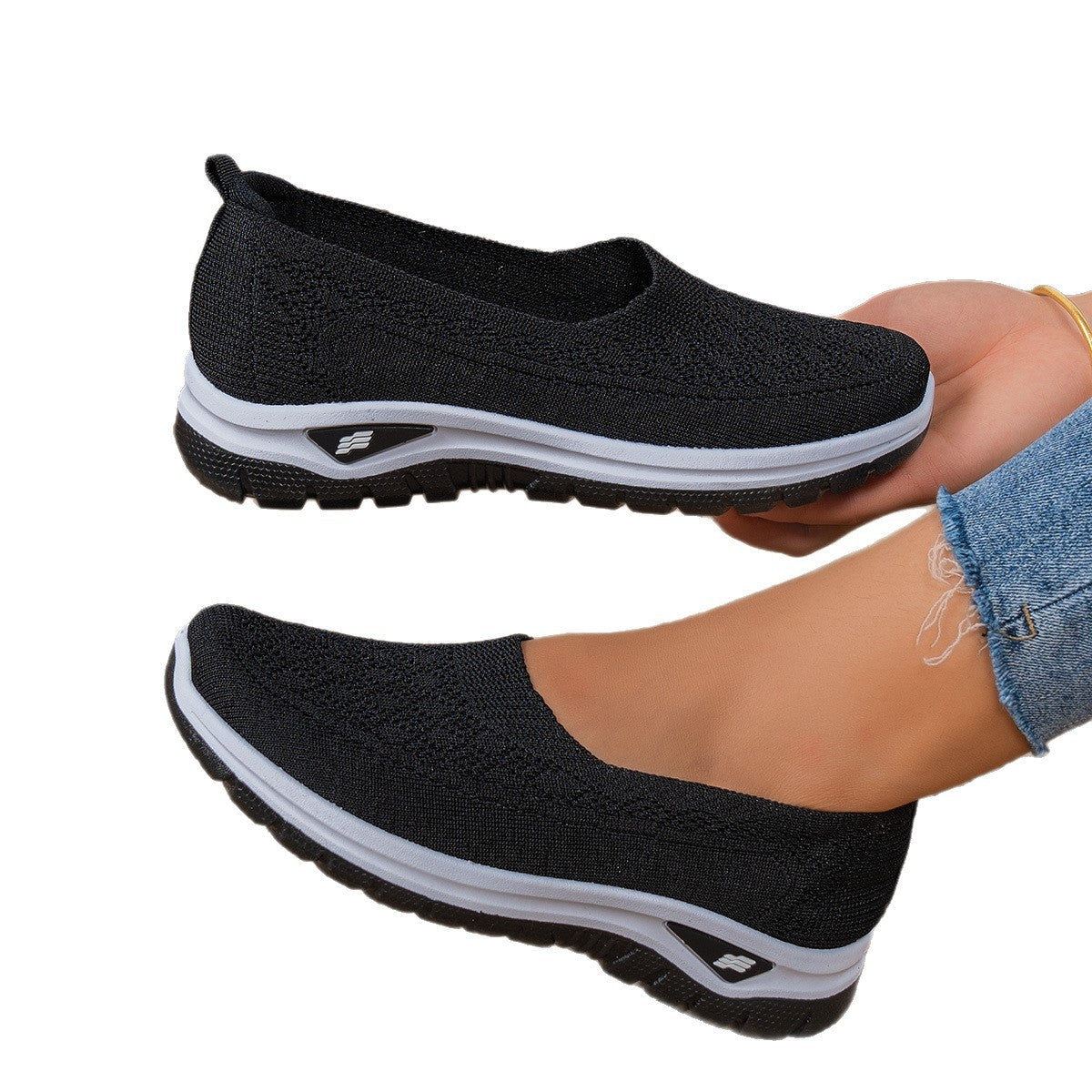 Women's Flyknit Breathable Mesh Casual Shoes Gronata