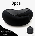 Travel Neck Pillow Non-Deformed Airplane Pillow Travel Neck Cushion Durable U-Shaped Travel Memory Cotton Nap Neck Pillow Gronata