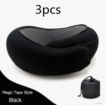 Travel Neck Pillow Non-Deformed Airplane Pillow Travel Neck Cushion Durable U-Shaped Travel Memory Cotton Nap Neck Pillow Gronata
