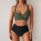 Swimwear Women's Sexy High Waist Split Swimsuit Gronata