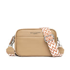 Fashion Shoulder Crossbody Bags With Rhombus Embroidered Wide Shoulder Strap Cute Small Square Bag Women Gronata