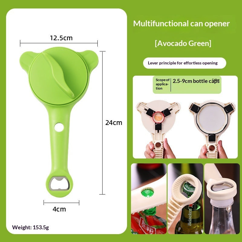 Non-slip, Effortless Can Opener Manual Adjustable Lid Opener Gronata