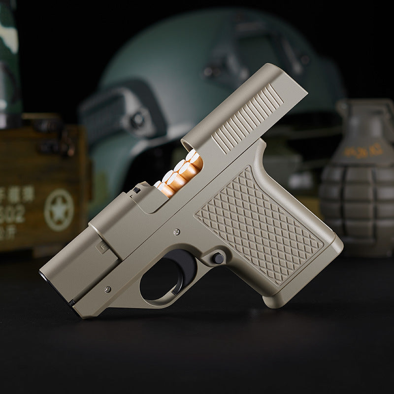 Gun-type Windproof Gas Lighters Cigarette Case Gronata