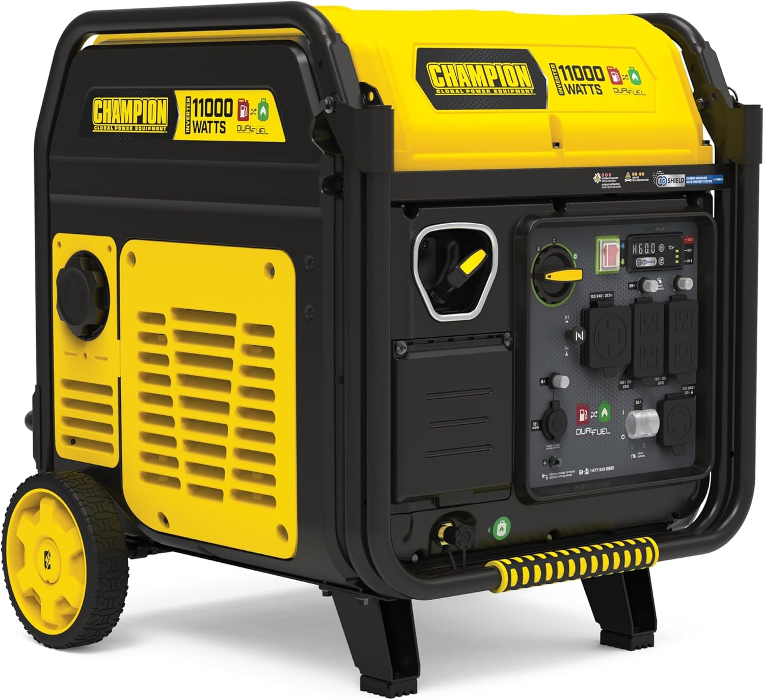 Champion Power Equipment 11,000-Watt Electric Start Dual Fuel Home Backup Portable Inverter Generator with Quiet Technology and Free 3-Year Warranty Gronata