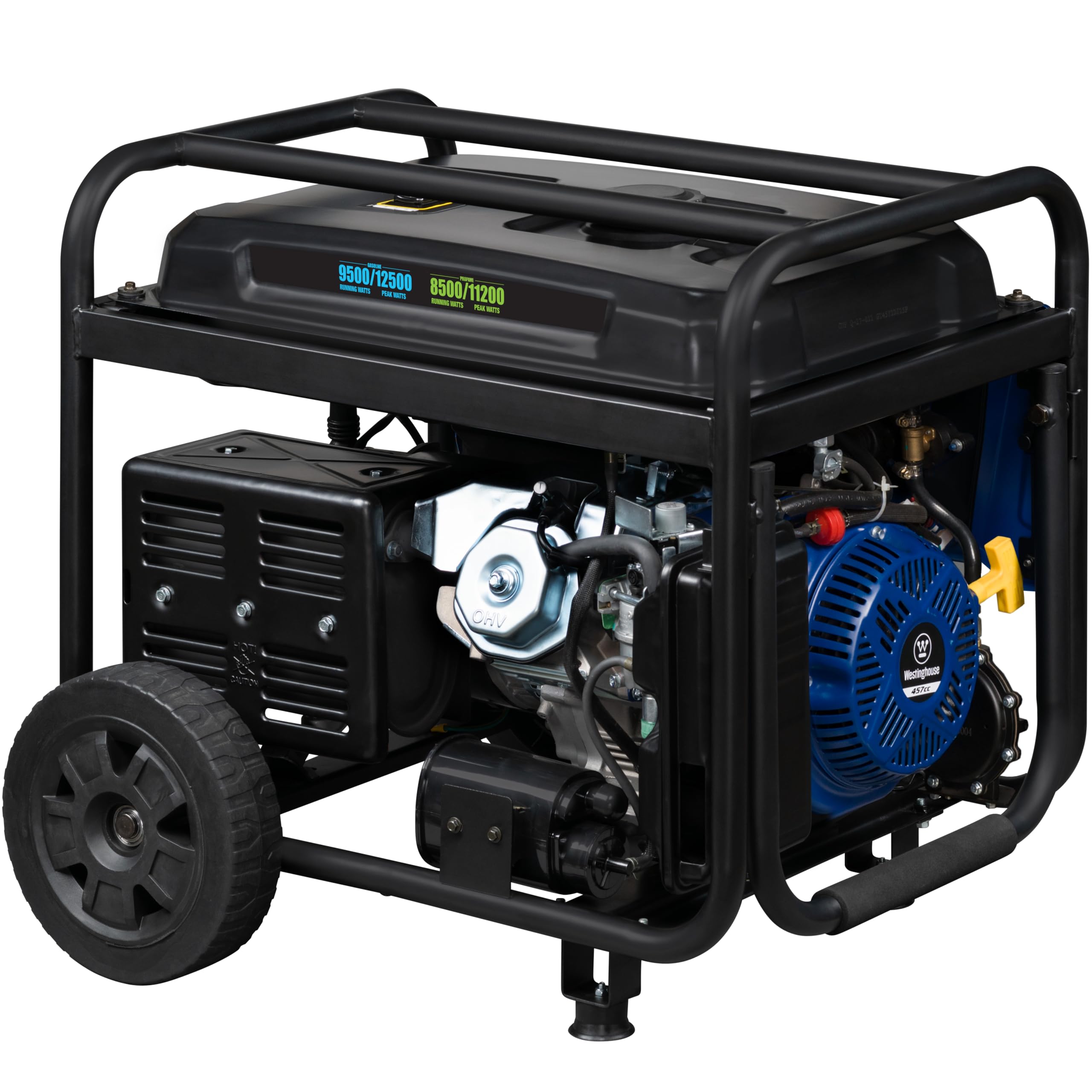 Westinghouse 9500 Peak Watt Dual Fuel Home Backup Portable Generator, Electric Start, Transfer Switch Ready, Gas & Propane Powered, CO Sensor Gronata