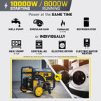 Champion Power Equipment 10,000-Watt Wireless Remote Start Home Backup Portable Generator with Free 3-Year Warranty Gronata