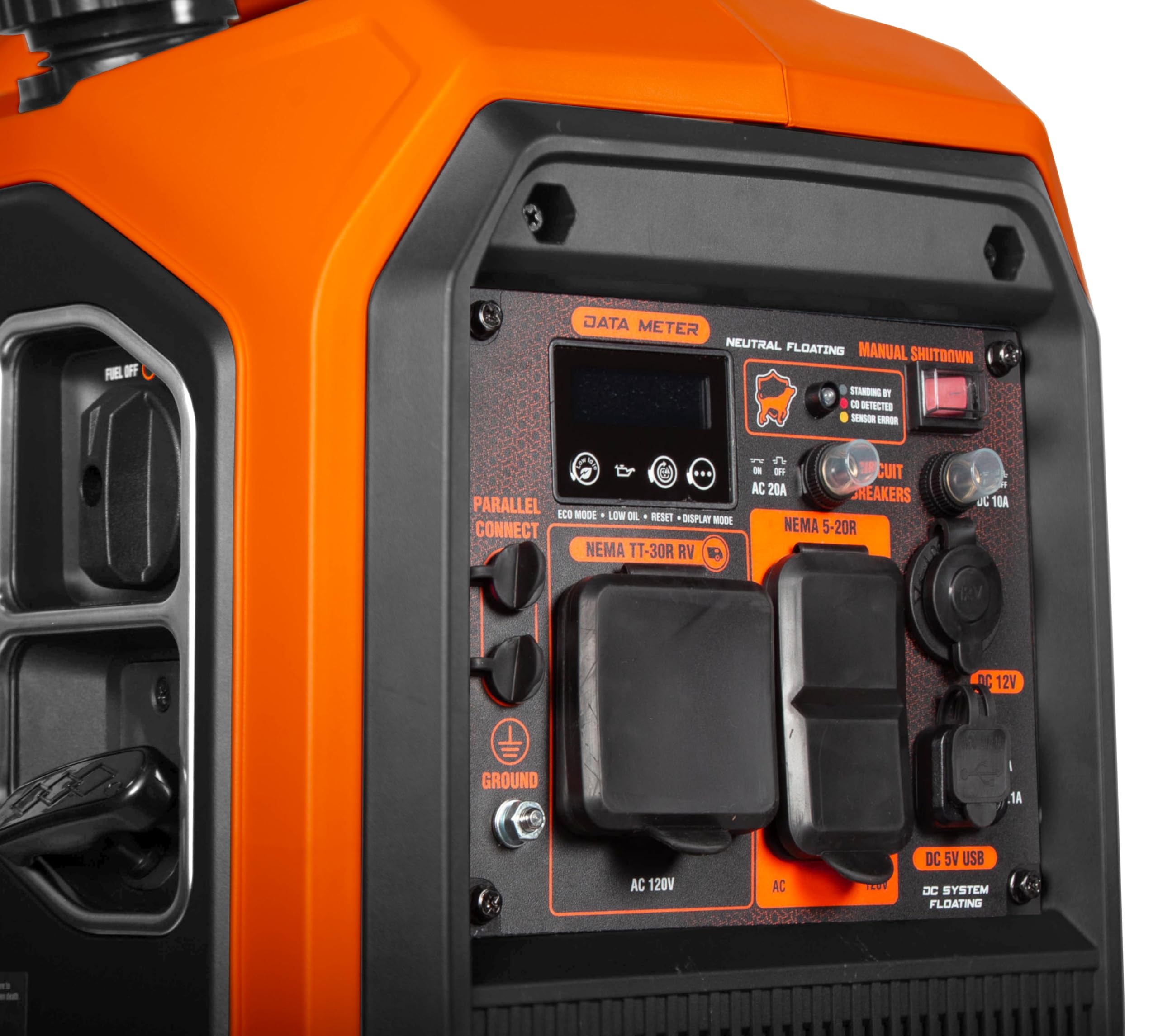 WEN Quiet and Lightweight 3600-Watt Dual Fuel RV-Ready Portable Inverter Generator with Fuel Shut Off and CO Watchdog (DF360iX) Gronata