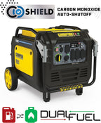 Champion Power Equipment 8500-Watt Electric Start Dual Fuel Home Backup Portable Inverter Generator with Quiet Technology and CO Shield Gronata
