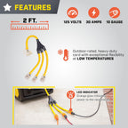 Champion Power Equipment 2 ft. 30A 125V Generator Adapter Cord Gronata