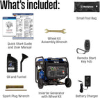 Westinghouse 10000 Peak Watt Portable Open Frame Inverter Generator, Remote Electric Start with Auto Choke, Transfer Switch Ready, Gas Powered, CO Sensor Gronata