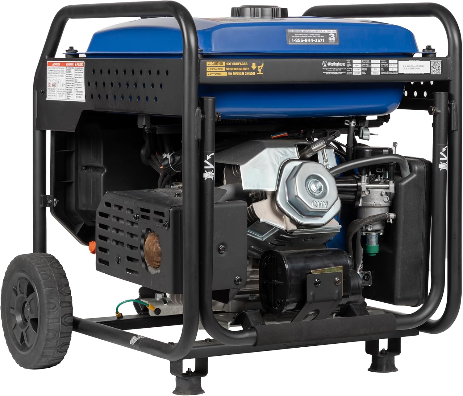 Westinghouse 10000 Peak Watt Portable Open Frame Inverter Generator, Remote Electric Start with Auto Choke, Transfer Switch Ready, Gas Powered, CO Sensor Gronata