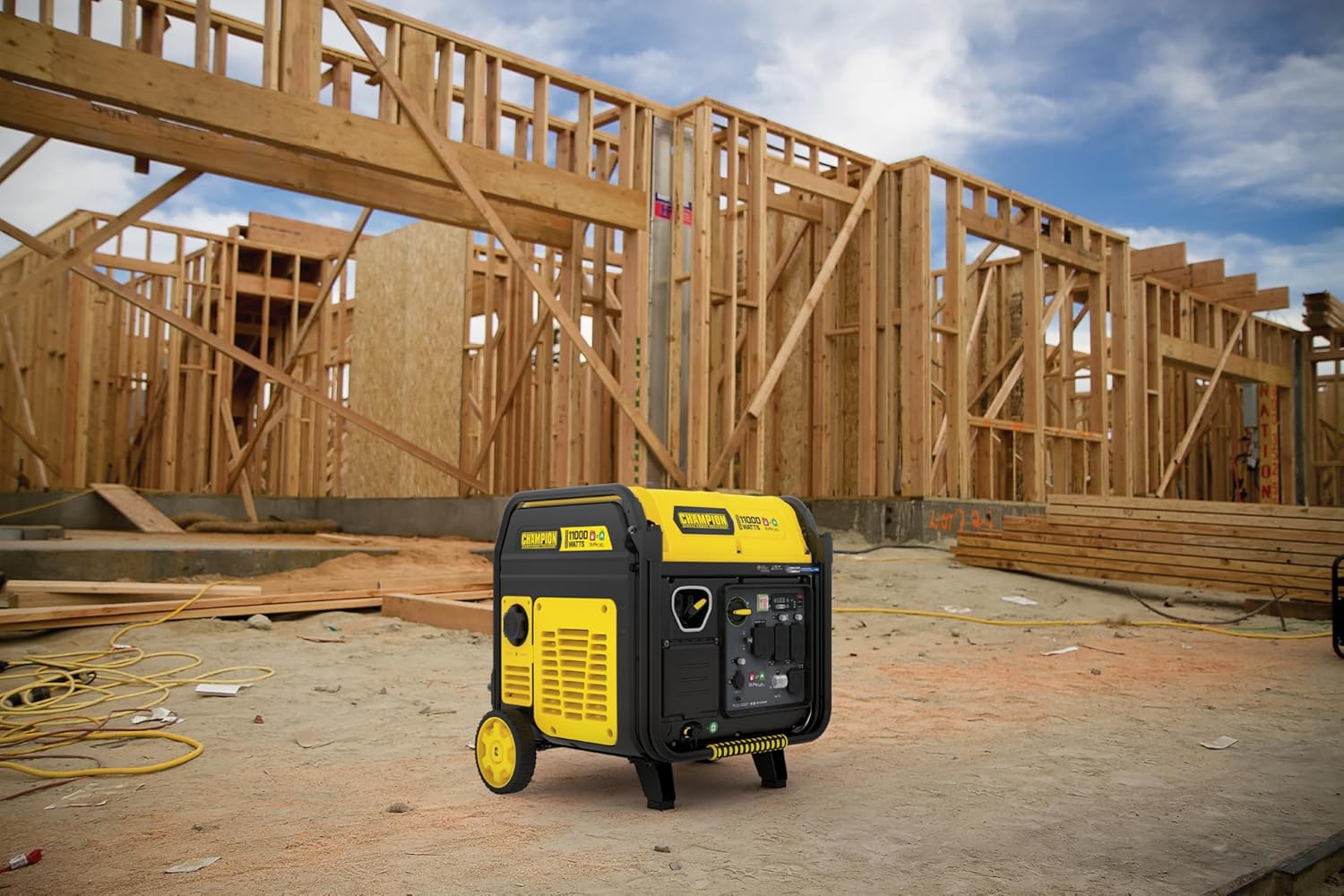 Champion Power Equipment 11,000-Watt Electric Start Dual Fuel Home Backup Portable Inverter Generator with Quiet Technology and Free 3-Year Warranty Gronata