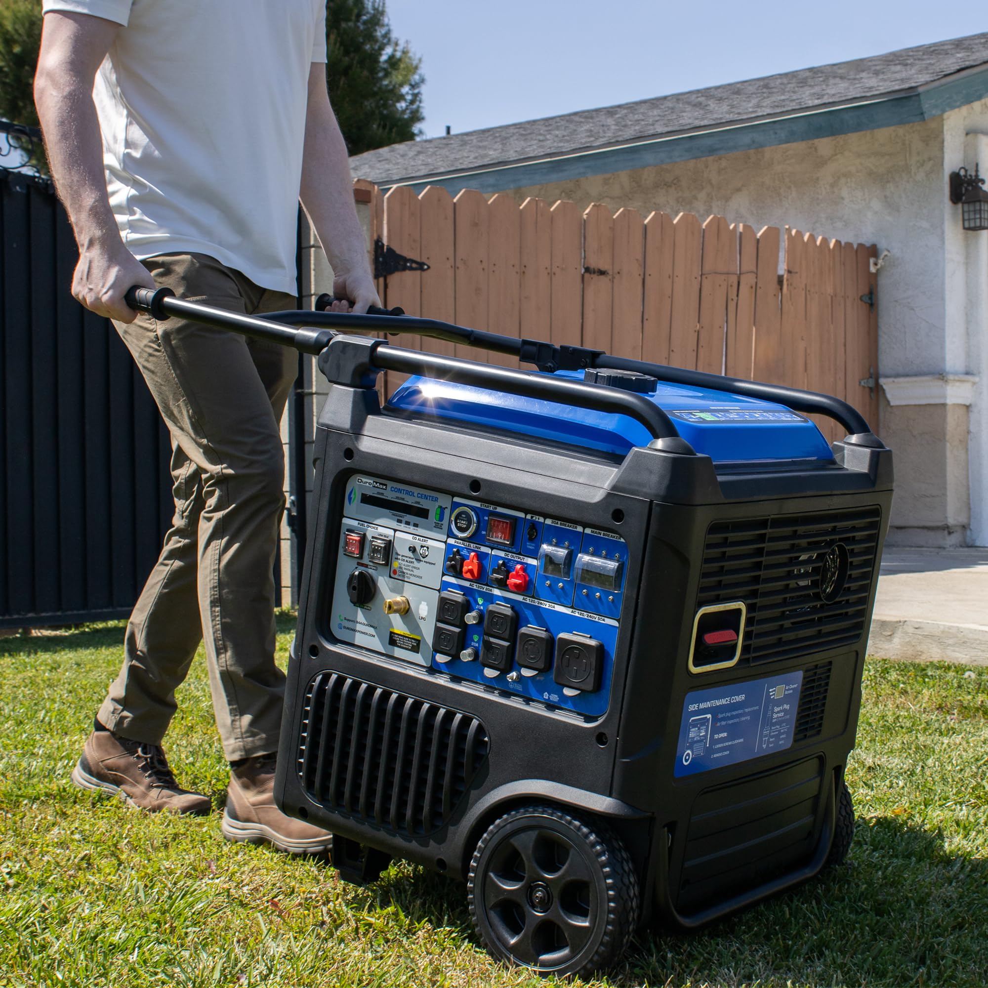 DuroMax XP16000iH 16,000-Watt Dual Fuel Portable Digital Inverter Generator - Gas & Propane, Remote Electric Start, Whole Home Power Backup, Transfer Switch Ready, RV & Emergency Ready Gronata