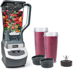 Ninja Professional Blender | Smoothie Blending, Drink Mixer, Grinder, Ice Crusher, Frozen Fruit Blending | 1000W Power, Total Crushing Technology, XL 72-oz. Pitcher | Black & Grey | BL610 Gronata
