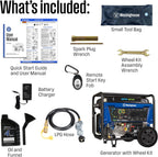 Westinghouse Outdoor Power Equipment 14500 Peak Watt Dual Fuel Home Backup Portable Generator, Remote Electric Start, Transfer Switch Ready, Gas and Propane Powered Gronata