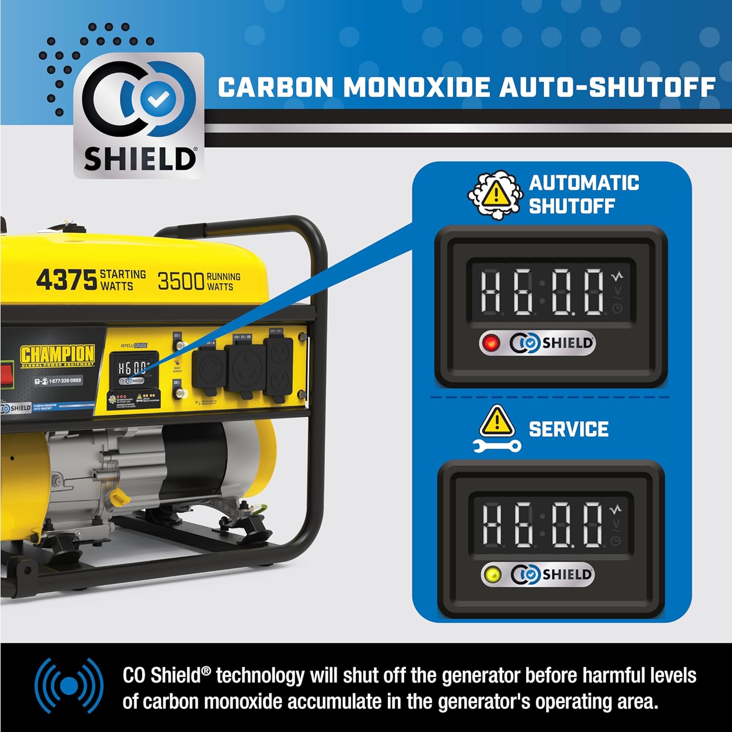 Champion Power Equipment 4375-Watt RV Ready Portable Generator with Free 3-Year Warranty Gronata