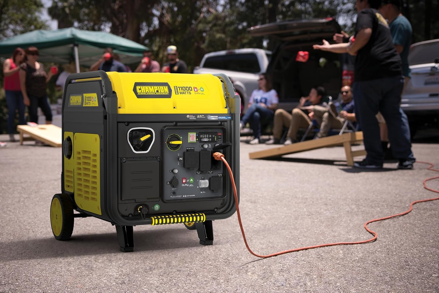 Champion Power Equipment 11,000-Watt Electric Start Dual Fuel Home Backup Portable Inverter Generator with Quiet Technology and Free 3-Year Warranty Gronata