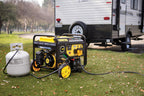 Champion Power Equipment 4750-Watt Electric Start Dual Fuel RV Ready Portable Generator with Free 3-Year Warranty, CARB Compliant Gronata