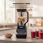 Ninja Professional Blender | Smoothie Blending, Drink Mixer, Grinder, Ice Crusher, Frozen Fruit Blending | 1000W Power, Total Crushing Technology, XL 72-oz. Pitcher | Black & Grey | BL610 Gronata