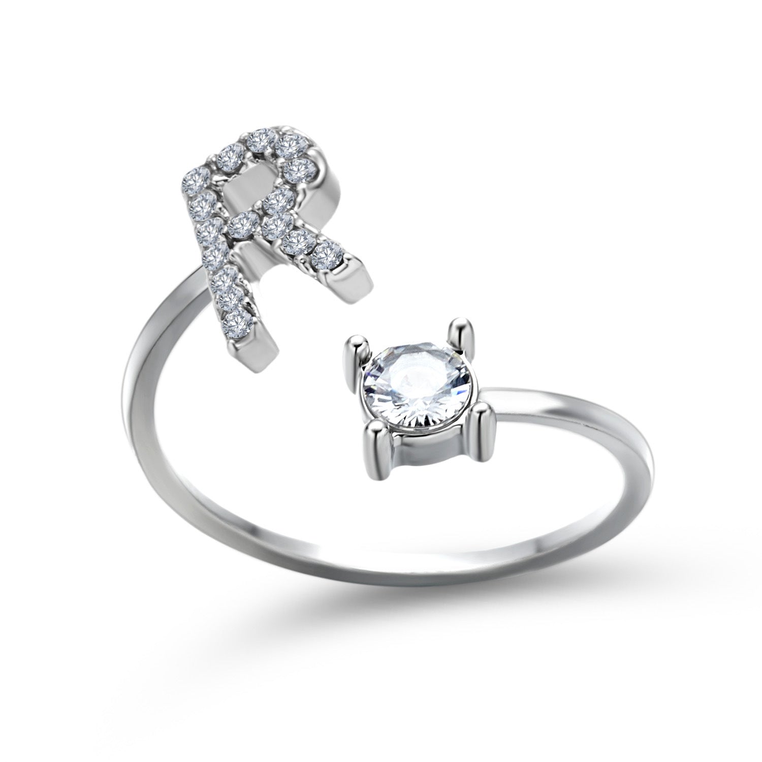 New Design Adjustable 26 Initial Letter Ring Fashion Jewelry For Women Simple Elegant Jewelry Gronata