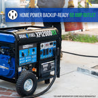 DuroMax XP12000HX 12,000-Watt Dual Fuel Portable Generator - Gas & Propane, Electric Start, Whole Home Power Backup, Transfer Switch Ready, RV & Emergency Ready Gronata