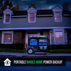 DuroMax XP13000HX 13,000-Watt Dual Fuel Portable Generator - Gas & Propane, Electric Start, Whole Home Power Backup, Transfer Switch Ready, RV & Emergency Ready Gronata