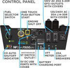 Westinghouse 9500 Peak Watt Dual Fuel Home Backup Portable Generator, Electric Start, Transfer Switch Ready, Gas & Propane Powered, CO Sensor Gronata