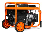 WEN DF623X 6250-Watt 120-Volt/240-Volt Dual Fuel Electric Start Portable Generator with Wheel Kit and CO Shutdown Sensor, Black Gronata