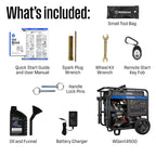 Westinghouse WGen9500DF Dual Fuel Home Backup Portable Generator, 12500 Peak Watts & 9500 Rated Watts, Remote Electric Start, Transfer Switch Ready, Gas and Propane Powered, CARB Compliant Gronata
