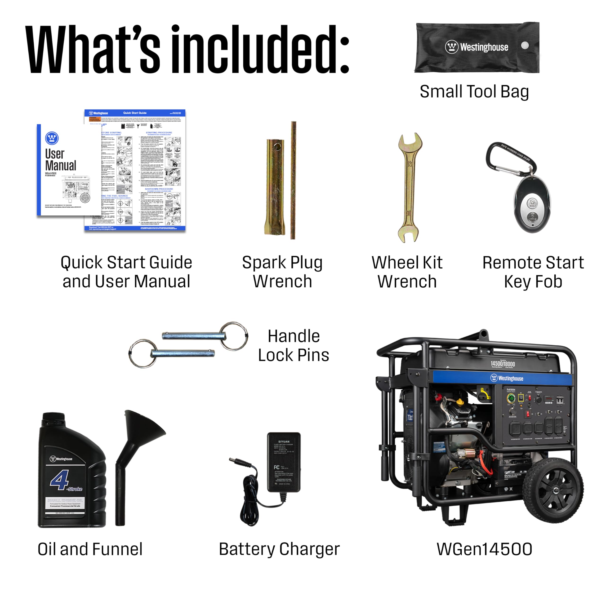 Westinghouse WGen12000 Ultra Duty Portable Generator - 12000 Rated Watts & 15000 Peak Watts - Gas Powered - Electric Start - Transfer Switch & RV Ready - CARB Compliant Gronata