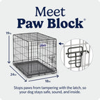 MidWest Homes for Pets 30-Inch iCrate for Medium Breeds, 21-40 lbs, Single Door Folding Dog Crate with Divider Panel, Leak-Proof Tray & Secure Latch, Portable, Durable & Easy to Assemble Gronata