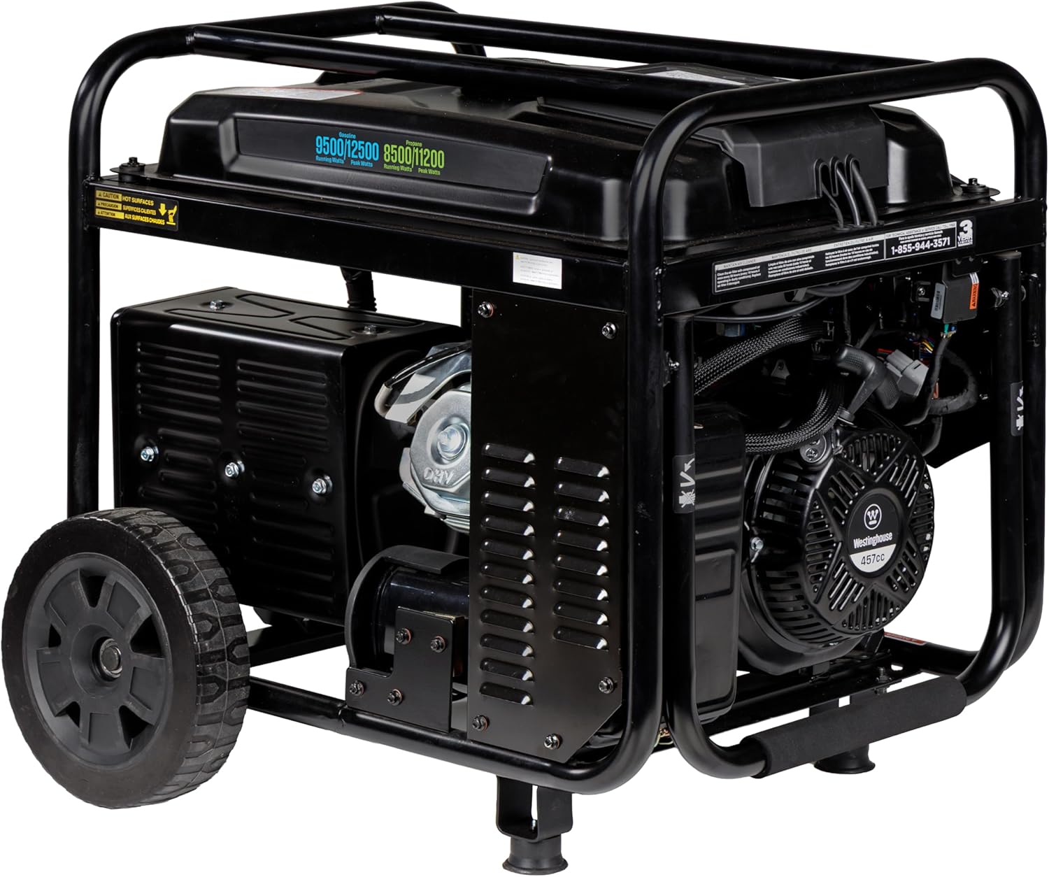 Westinghouse 12500 Peak Watt EFI Dual Fuel Home Backup Portable Generator, Remote Electric Start, Transfer Switch Ready, Gas and Propane Powered, CO Sensor, CARB Compliant Gronata