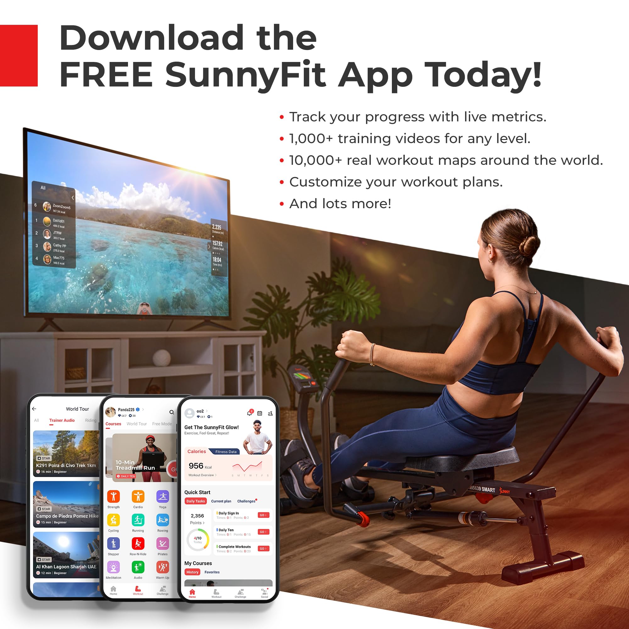 Sunny Health & Fitness Foldable Magnetic Stationary Exercise X-Bike Pro, 300 LB Capacity, Low-Impact, 14-Level Resistance, Ergonomic Support, SunnyFit App Enhanced Connectivity - SF-B223012 Gronata