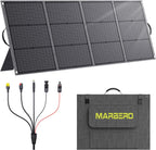 MARBERO 200W Portable Solar Panel for Power Station IP68 Waterproof 200 Watt Foldable Solar Charger >23% High Efficiency Compatible with Solar Generator for Camping RV Outdoor Cloudy Gronata