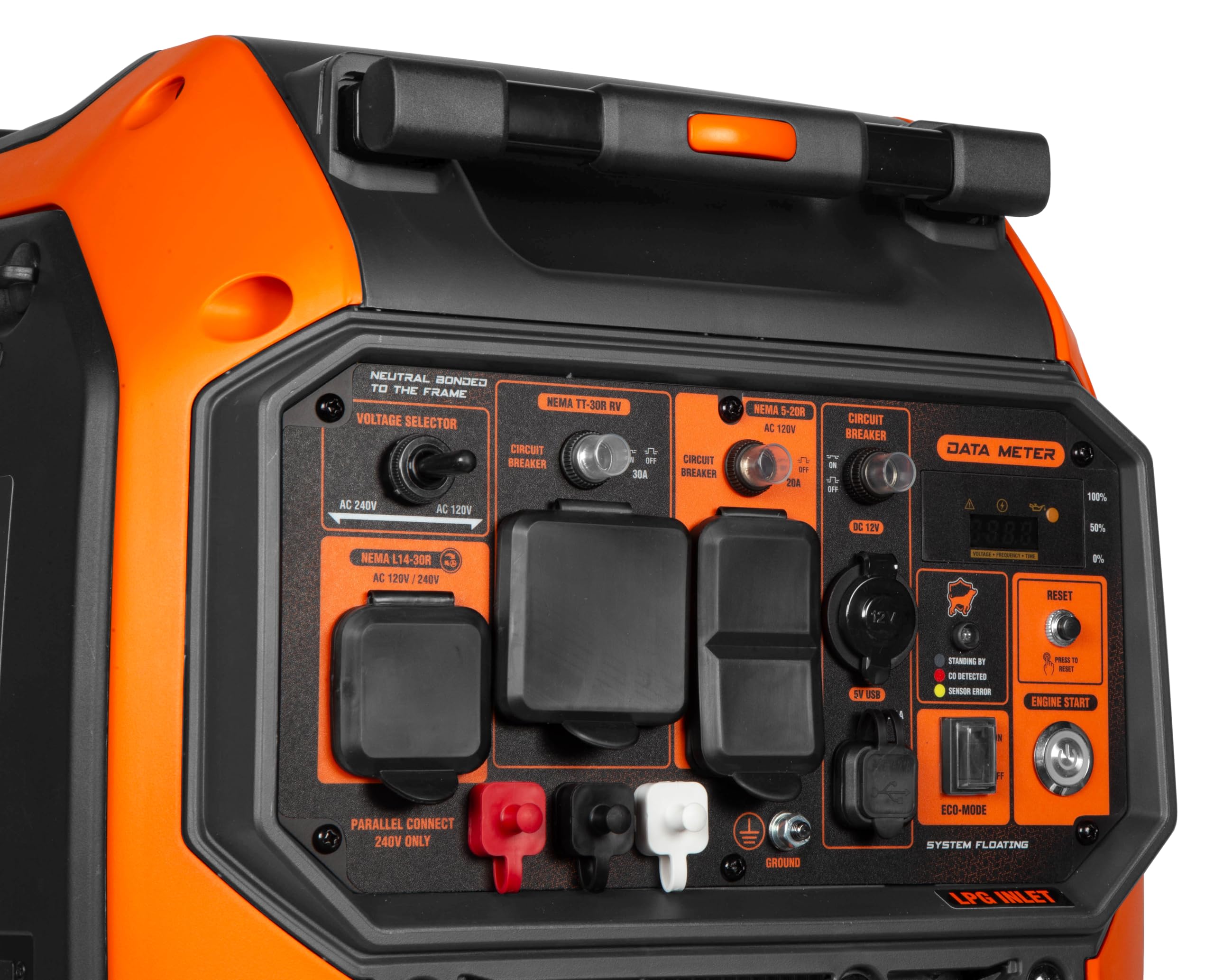 WEN DF451i Super Quiet 4500-Watt Electric Start Dual Fuel RV-Ready Portable Inverter Generator with Fuel Shut-Off Gronata