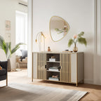 WallBeyond Asymmetrical Mirror, Irregular Mirror Full Length, Boho Wall Mirrors Decorative for Bedroom Living Room Entryway Hall, Mid Century Modern Decor 48" H x 22" W Gronata
