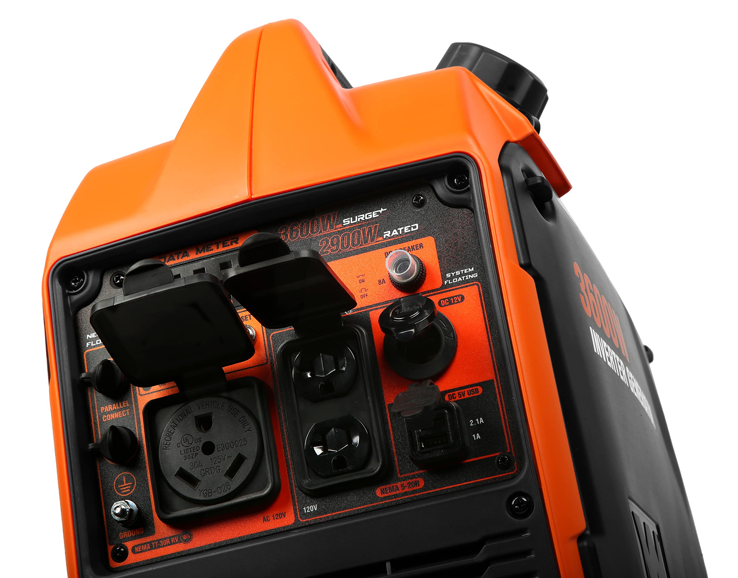WEN Quiet and Lightweight 3600-Watt Dual Fuel RV-Ready Portable Inverter Generator with Fuel Shut Off and CO Watchdog (DF360iX) Gronata