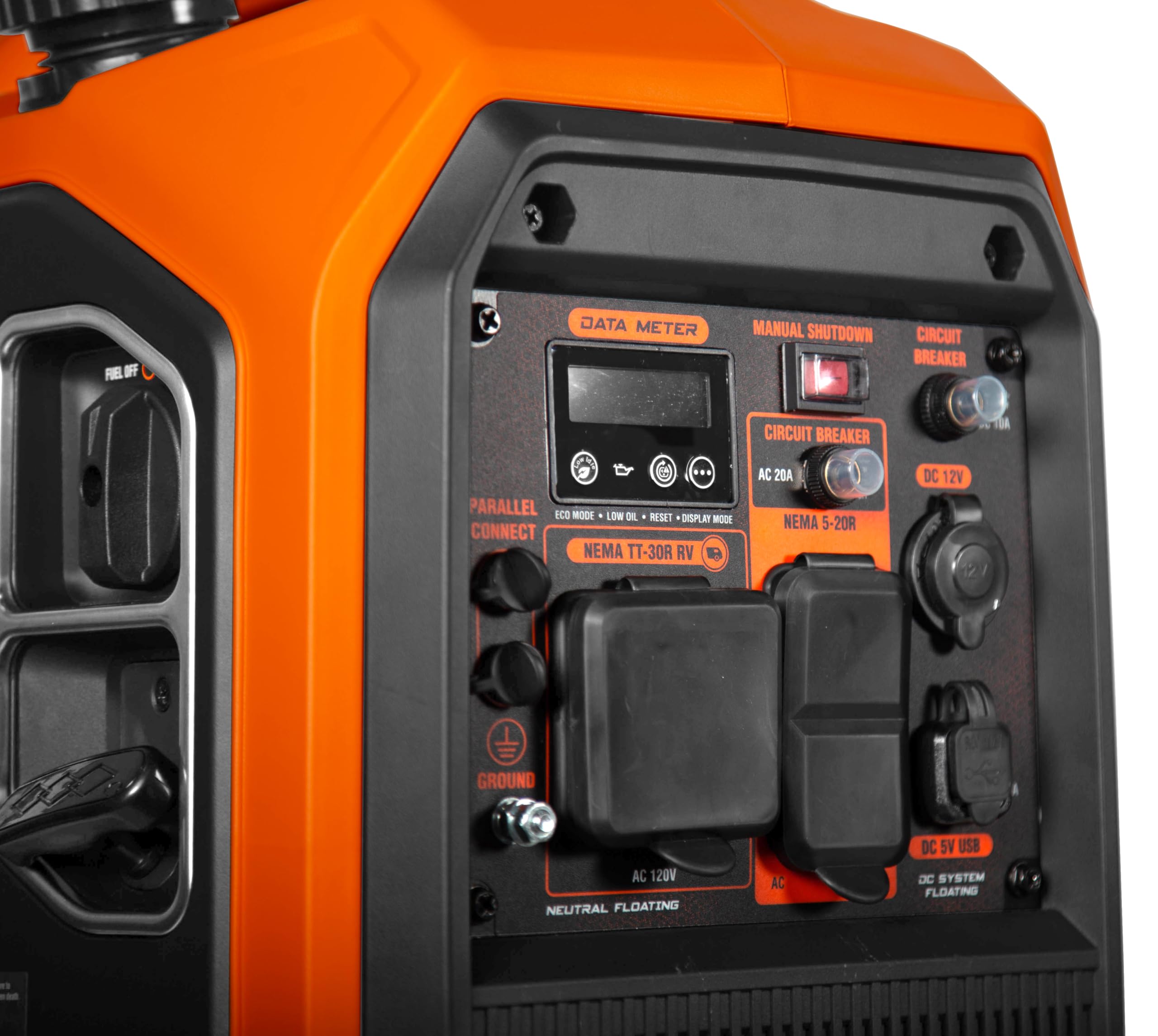 WEN Quiet and Lightweight 3600-Watt Dual Fuel RV-Ready Portable Inverter Generator with Fuel Shut Off and CO Watchdog (DF360iX) Gronata
