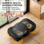 GLYLF Vibration Plate Exercise Machine, 130 Levels Full Body Workout Vibrating Plate for Lymphatic Drainage Weight Loss, 450 Lbs Capacity Shake Platform with Resistance Bands Bluetooth for Women Men Gronata