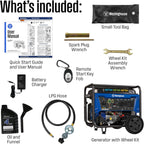 Westinghouse 13500 Peak Watt Tri-Fuel Home Backup Portable Generator, Remote Electric Start, Transfer Switch Ready, Gas, Propane, and Natural Gas Powered Gronata