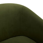 CHITA Swivel Accent Chair, Fully Assembled Fabric Barrel Armchair with FSC Certified Upholstered for Living Room, Bedroom and Office, Cream Gronata