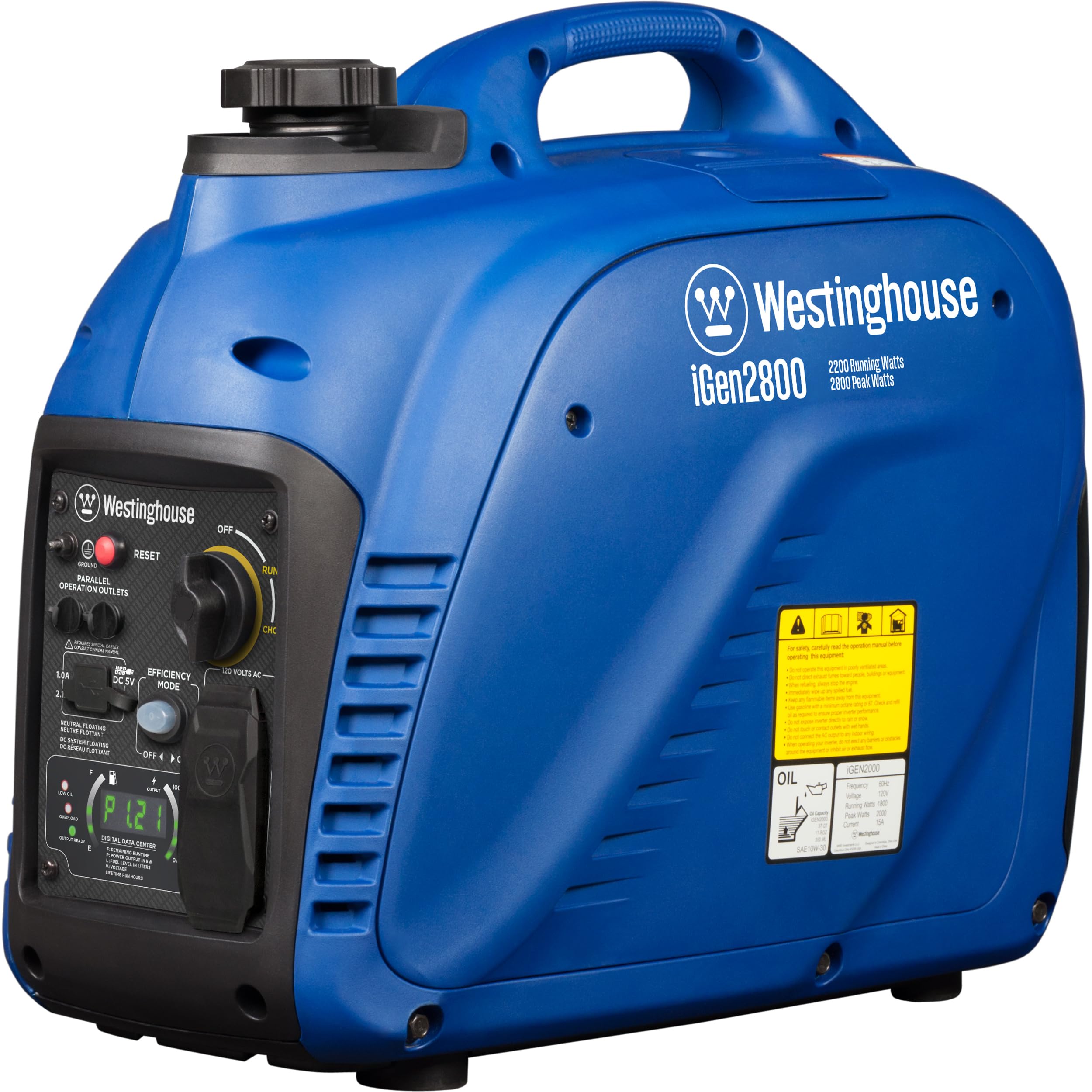 Westinghouse 2800 Peak Watt Super Quiet & Lightweight Portable Inverter Generator, Gas Powered, Parallel Capable, Long Run Time Gronata