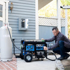 DuroMax XP13000HX 13,000-Watt Dual Fuel Portable Generator - Gas & Propane, Electric Start, Whole Home Power Backup, Transfer Switch Ready, RV & Emergency Ready Gronata