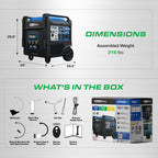 DuroMax XP2300iH 2,300-Watt Dual Fuel Portable Digital Inverter Generator - Gas & Propane, RV & Emergency Ready Gronata