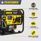 Champion Power Equipment 5500-Watt RV Ready Portable Open Frame Inverter Generator with Quiet Technology and Free 3-Year Warranty, CARB Compliant Gronata