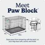 MidWest Homes for Pets 30-Inch iCrate for Medium Breeds, 21-40 lbs, Single Door Folding Dog Crate with Divider Panel, Leak-Proof Tray & Secure Latch, Portable, Durable & Easy to Assemble Gronata