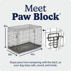 MidWest Homes for Pets 30-Inch iCrate for Medium Breeds, 21-40 lbs, Single Door Folding Dog Crate with Divider Panel, Leak-Proof Tray & Secure Latch, Portable, Durable & Easy to Assemble Gronata