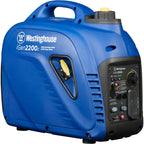 Westinghouse 1500 Peak Watt Super Quiet & Lightweight Portable Inverter Generator, Gas Powered, CO Sensor, Parallel Capable, Long Run Time,Blue Gronata