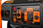 WEN DF623X 6250-Watt 120-Volt/240-Volt Dual Fuel Electric Start Portable Generator with Wheel Kit and CO Shutdown Sensor, Black Gronata